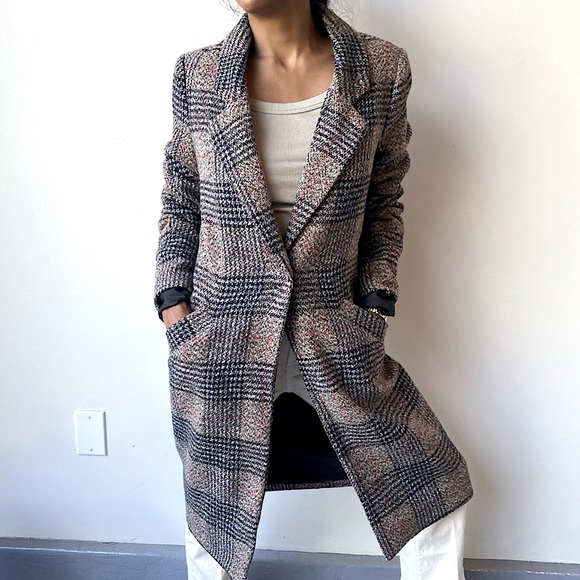 Cotton On Jackets & Blazers - Cotton On Longline Plaid Coat